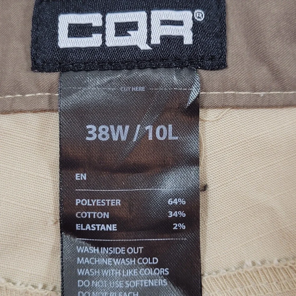 CQR Tactical Cargo Shorts Mens 38 Tan Excellent Ripstop‎ Hiking Work Utility